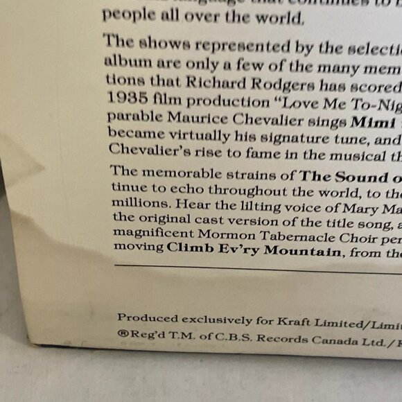 Richard Rodgers The Sound Of His Music (Vinyl) Columbia Special Products CSPS - Picture 4 of 11